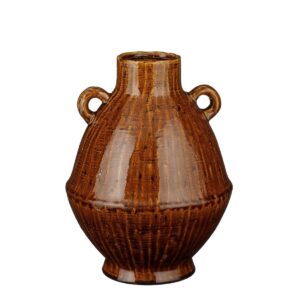 LEOS – Vase Céramique H34cm – Marron