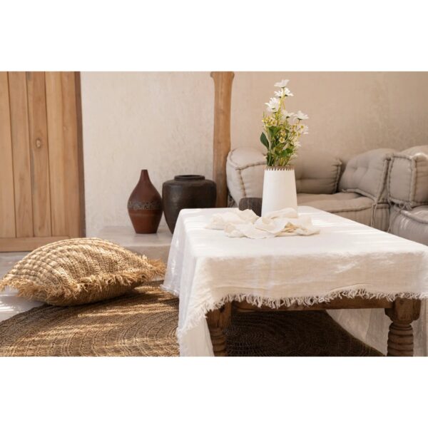 CARLOTA – Nappe en Lin – Blanc – 150x250cm – Image 5