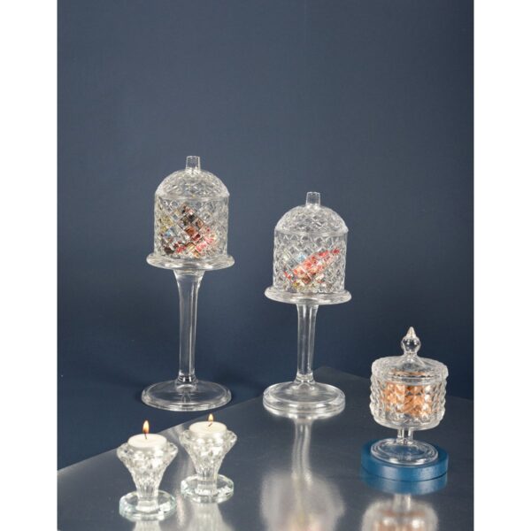 Bougeoir en cristal - Lot de 2 – Image 3