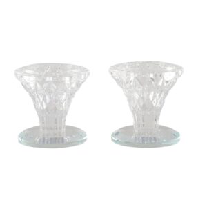 Bougeoir en cristal - Lot de 2