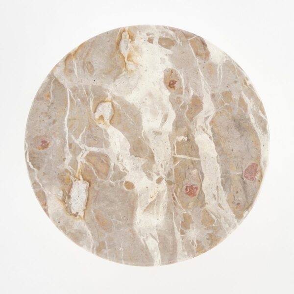 LARA – Présentoir à gâteaux – Marbre beige Ø25cm – Image 4