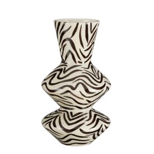 ZOZ - Vase en céramique - Noir & Blanc