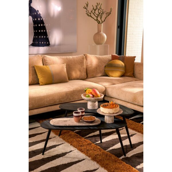 LARA – Grand bol sur pied – Marbre beige Ø25cm – Image 6