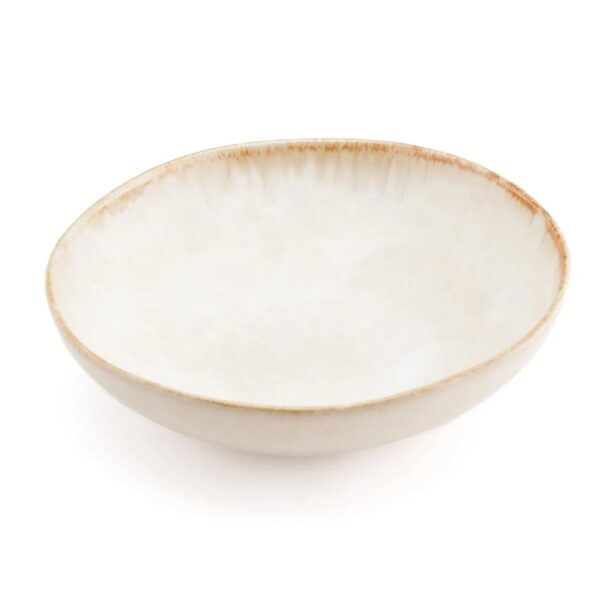 LINA - Assiette creuse Ø22cm – Beige – Lot de 4 – Image 2
