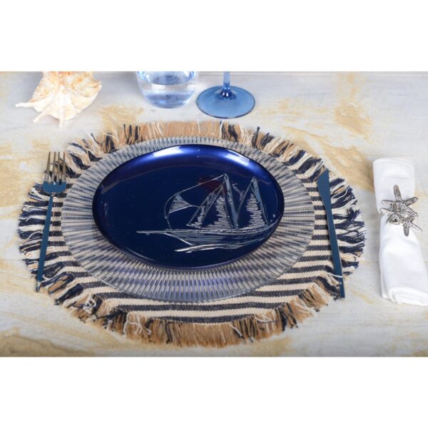 MINORQUE - Set de table - Beige & bleu – Image 2