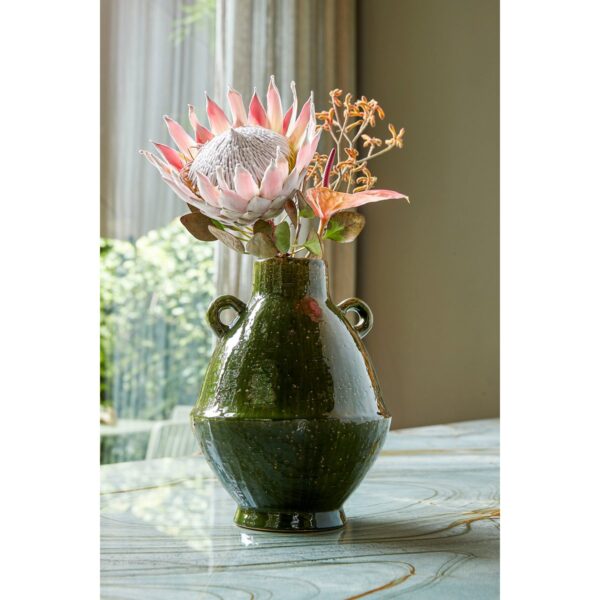 LEOS – Vase Céramique H34cm – Vert – Image 5
