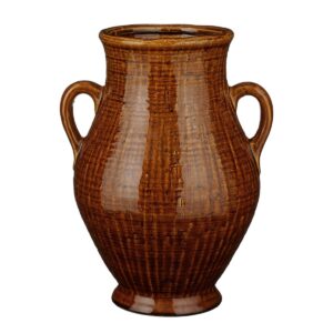 LEOS - Vase Céramique H39cm - Marron