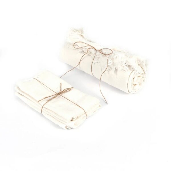 CARLOTA – Nappe en Lin – Blanc – 150x150cm – Image 6