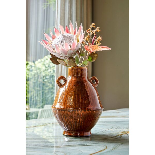 LEOS – Vase Céramique H34cm – Marron – Image 5