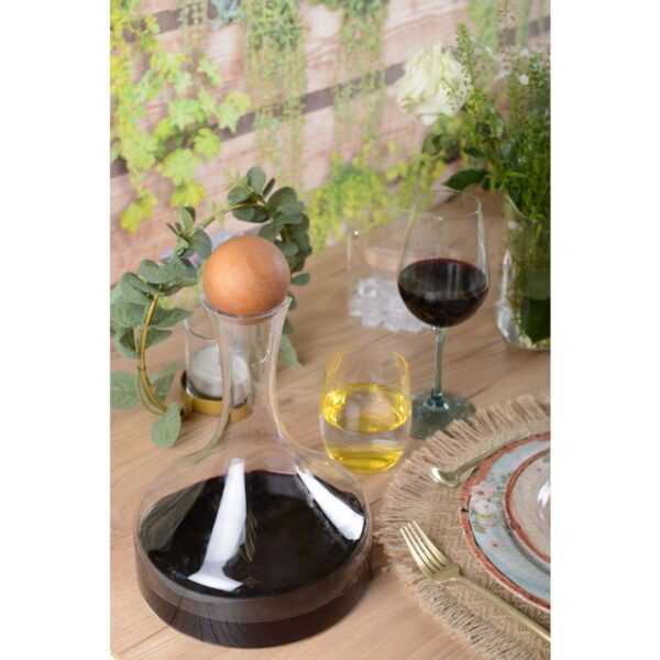 LAM - Carafe à décanter avec bouchon en bois – Image 2