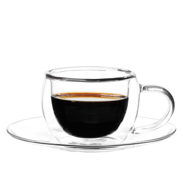 KATO – Tasse à café double paroi – Lot de 4