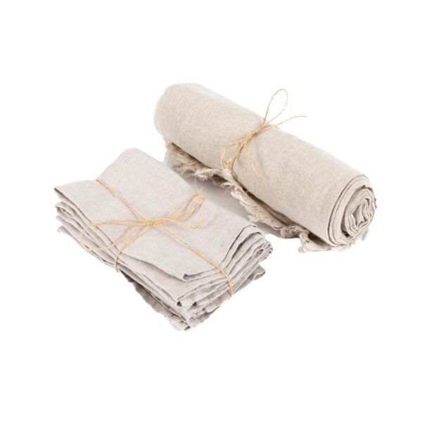 CARLOTA - Nappe en Lin - Beige - 150x200cm – Image 6