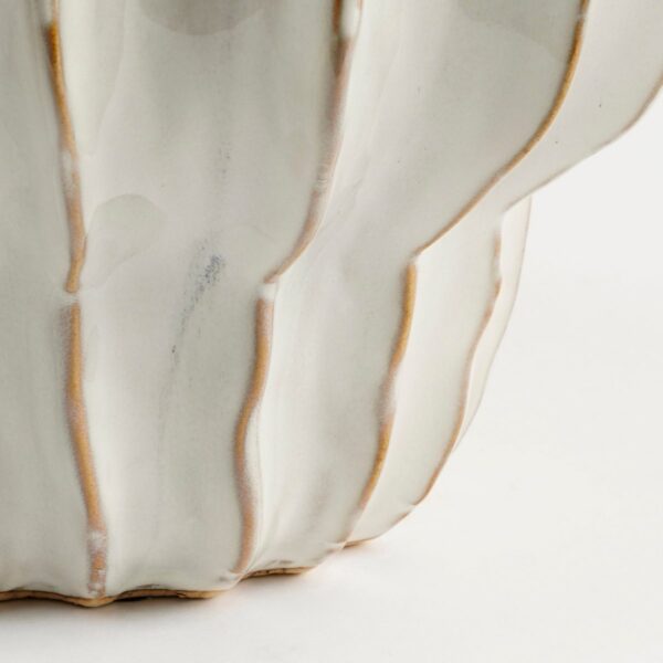 LANTO - Vase en céramique - Blanc Cassé - D25cm – Image 4