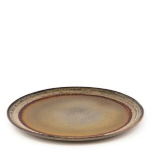 AMA - Assiette plate Ø28cm – Ocre – Lot de 4
