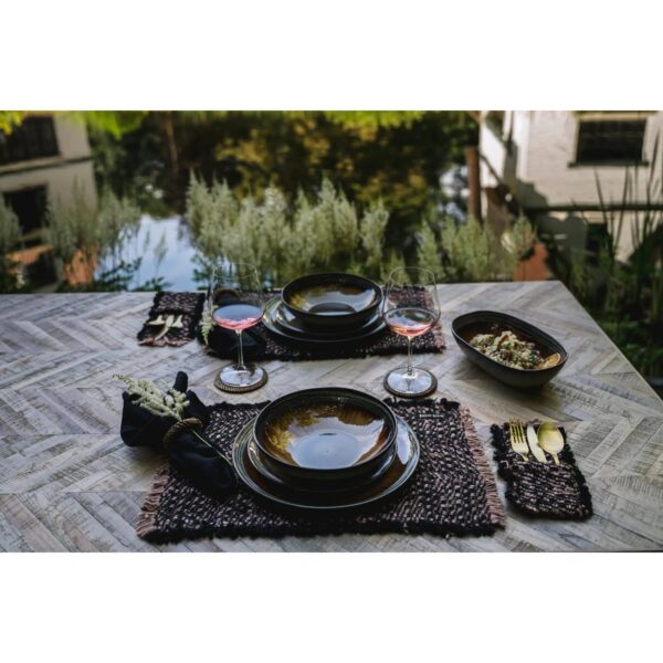 IBIZA – Set de Table – Beige & noir – Lot de 4 – Image 12