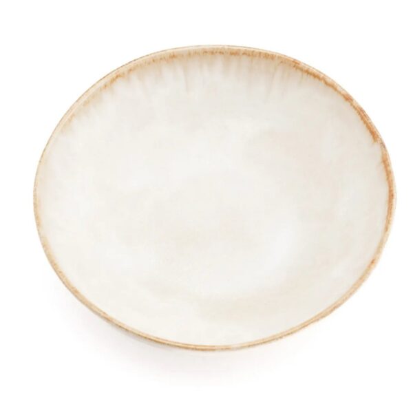 LINA - Assiette creuse Ø22cm – Beige – Lot de 4 – Image 3