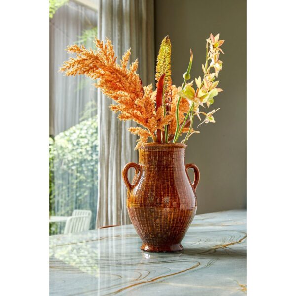 LEOS - Vase Céramique H39cm - Marron – Image 5