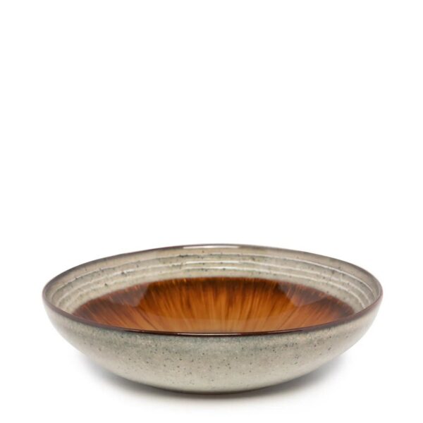 AMA - Assiette creuse Ø22cm – Ocre – Lot de 4