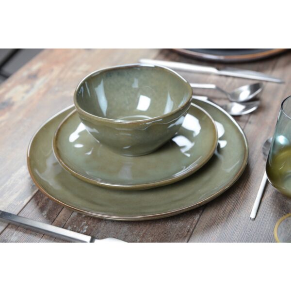 CALI – Assiette plate Ø27cm – Vert – Image 2