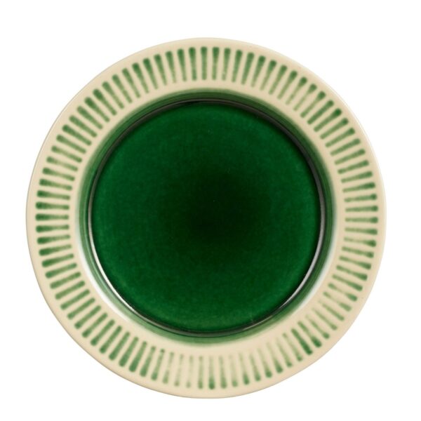 Assiette plate Elice / Ø27 cm - Céramique - Vert