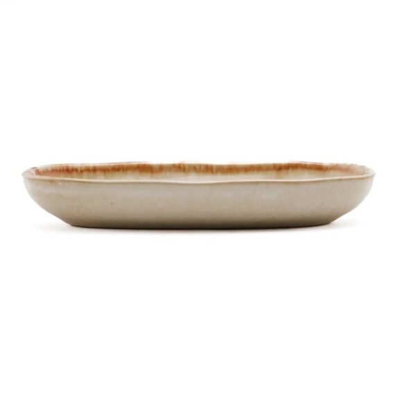 LINA - Assiette ovale L16cm – Beige – Lot de 6 – Image 4