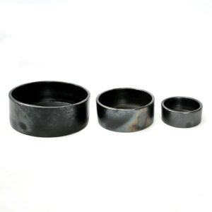 Ensemble en terre cuite brûlée - Lot de 3