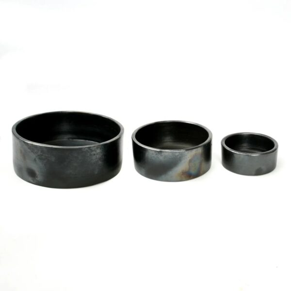 Ensemble en terre cuite brûlée - Lot de 3