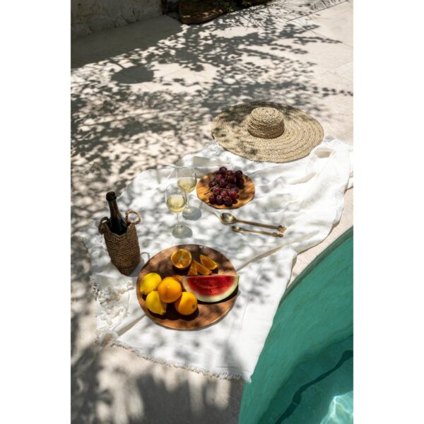 CARLOTA – Nappe en Lin – Blanc – 150x250cm – Image 4