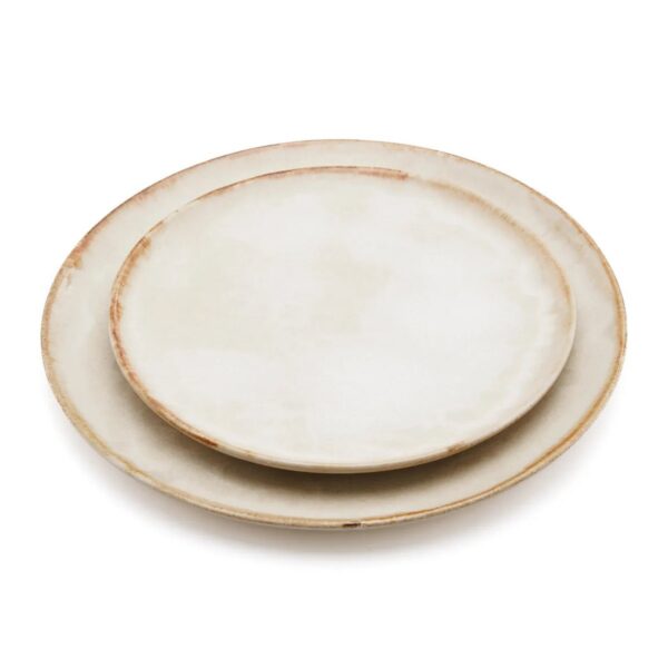 LINA - Assiette plate Ø28cm – Beige – Lot de 4 – Image 2