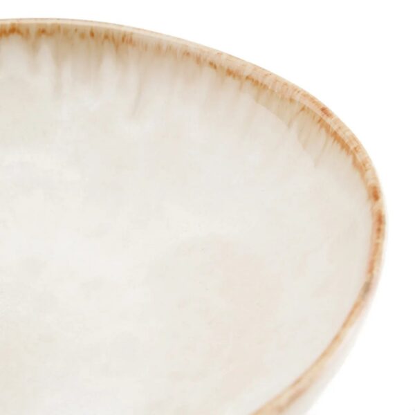 LINA - Assiette creuse Ø22cm – Beige – Lot de 4 – Image 4