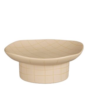 VOLGA - Bol de service Pied - Céramique - Beige
