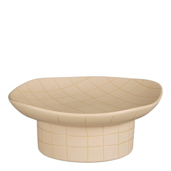 VOLGA - Bol de service Pied - Céramique - Beige